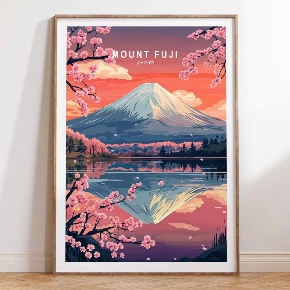 Mount Fuji Sakura Poster