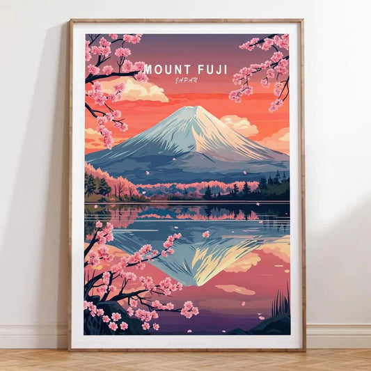 Mount Fuji Sakura Poster
