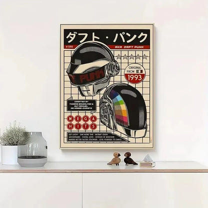 Retro Daft Punk Poster