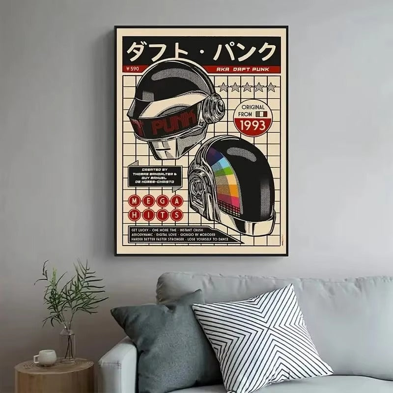 Retro Daft Punk Poster