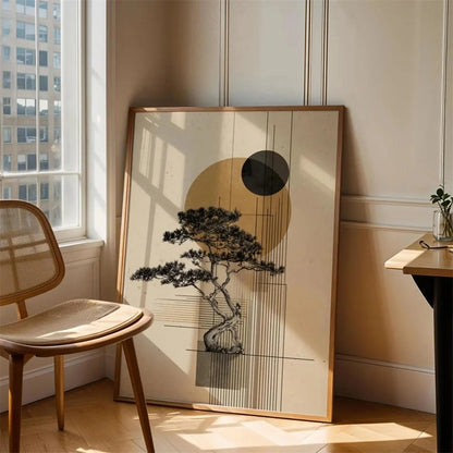 Golden Sun Bonsai Poster