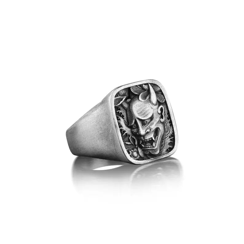 Oni Demon Silver Ring