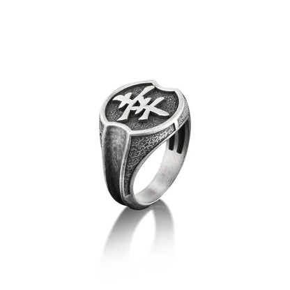 Happiness Kanji Silver Ring