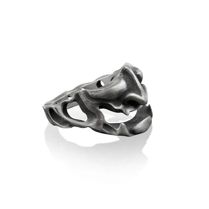 Oni Mouth Silver Ring