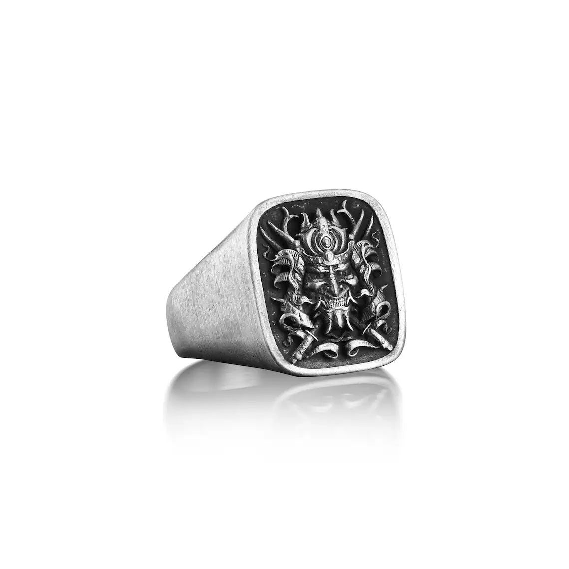 Samurai Warrior Silver Ring