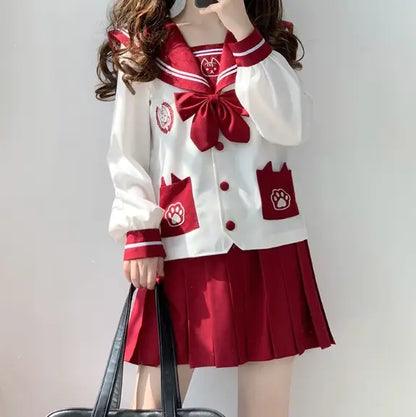 Akaineko JK School Uniform