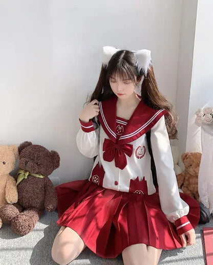 Akaineko JK School Uniform