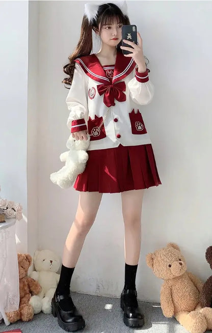 Akaineko JK School Uniform