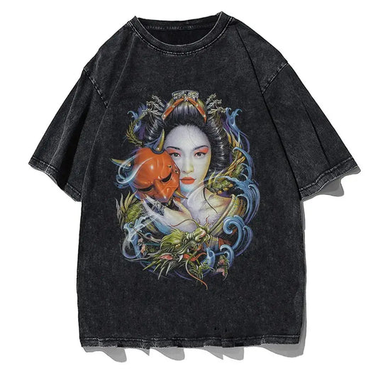 Geisha Hannya Démon T-Shirt