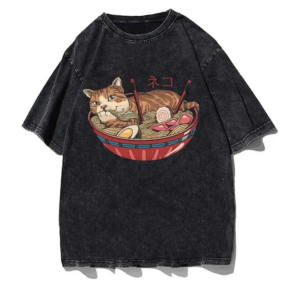 Funny Cat Ramen T-Shirt