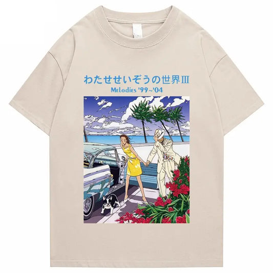Camiseta retro anime de los años 90
