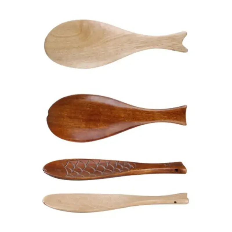 Wooden Fish Rice Spoon