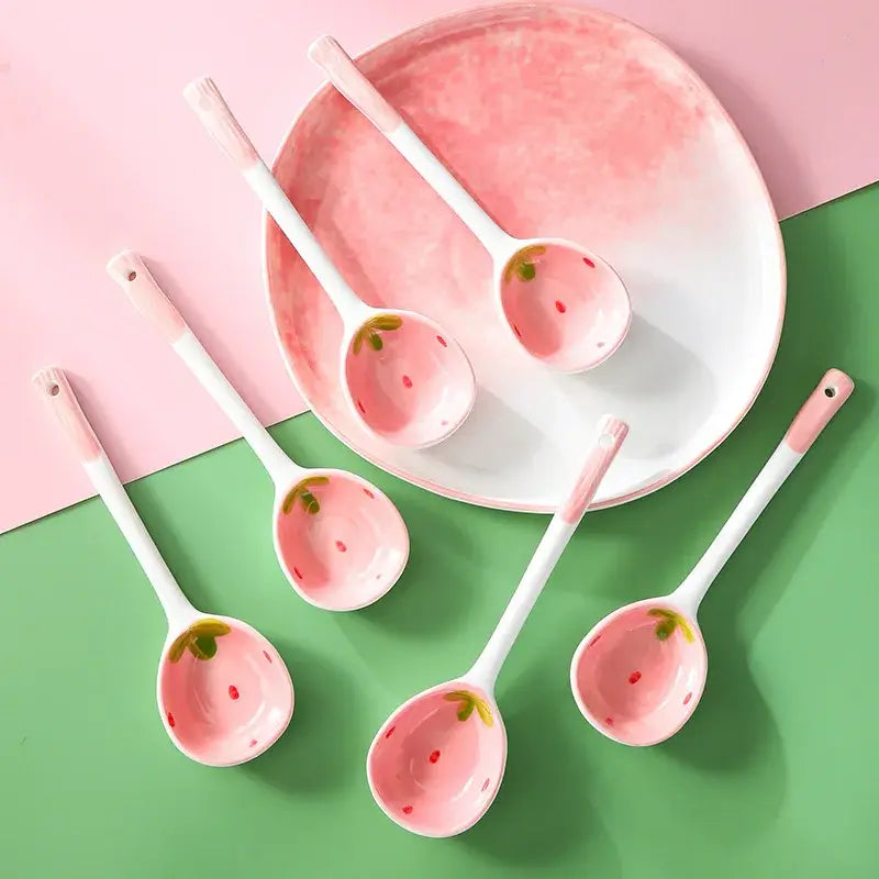 Kawaii Strawberry Soup Spoon