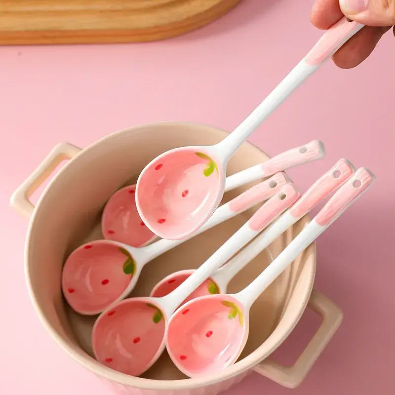 Kawaii Strawberry Soup Spoon