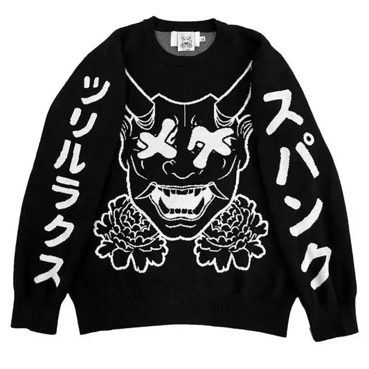 Oni Demon Kanji Sweater