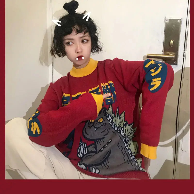 Godzilla Retro Sweater