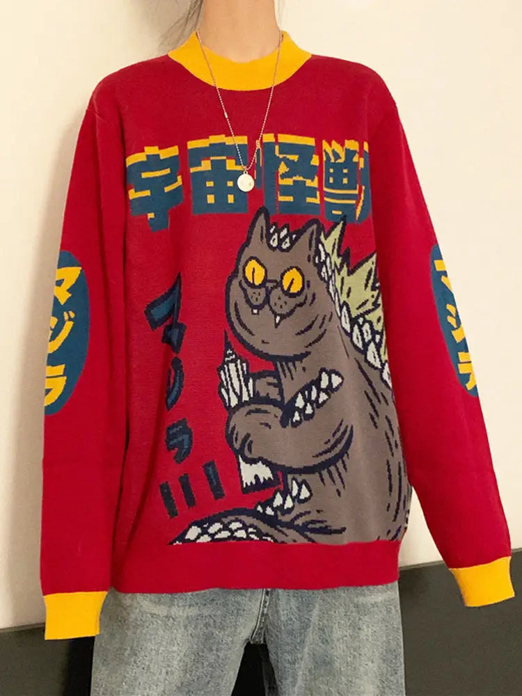Suéter Retro Godzilla