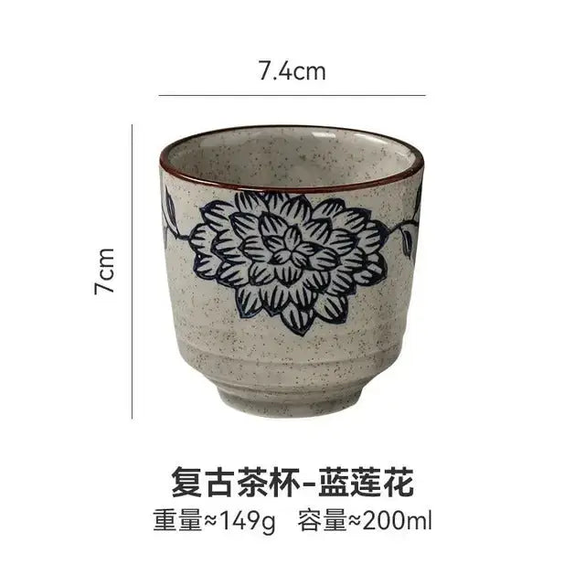 Tasse japonaise peinte à la main
