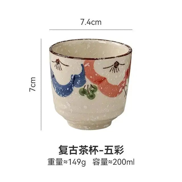 Tasse japonaise peinte à la main
