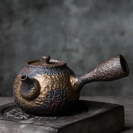 Japanese Bronze Kyusu Teapot