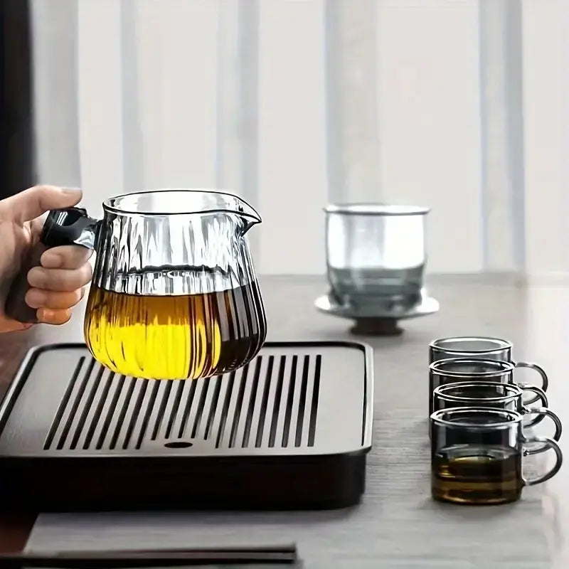 Clear Wood Handle Teapot