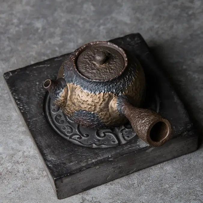 Tetera japonesa Kyusu de bronce