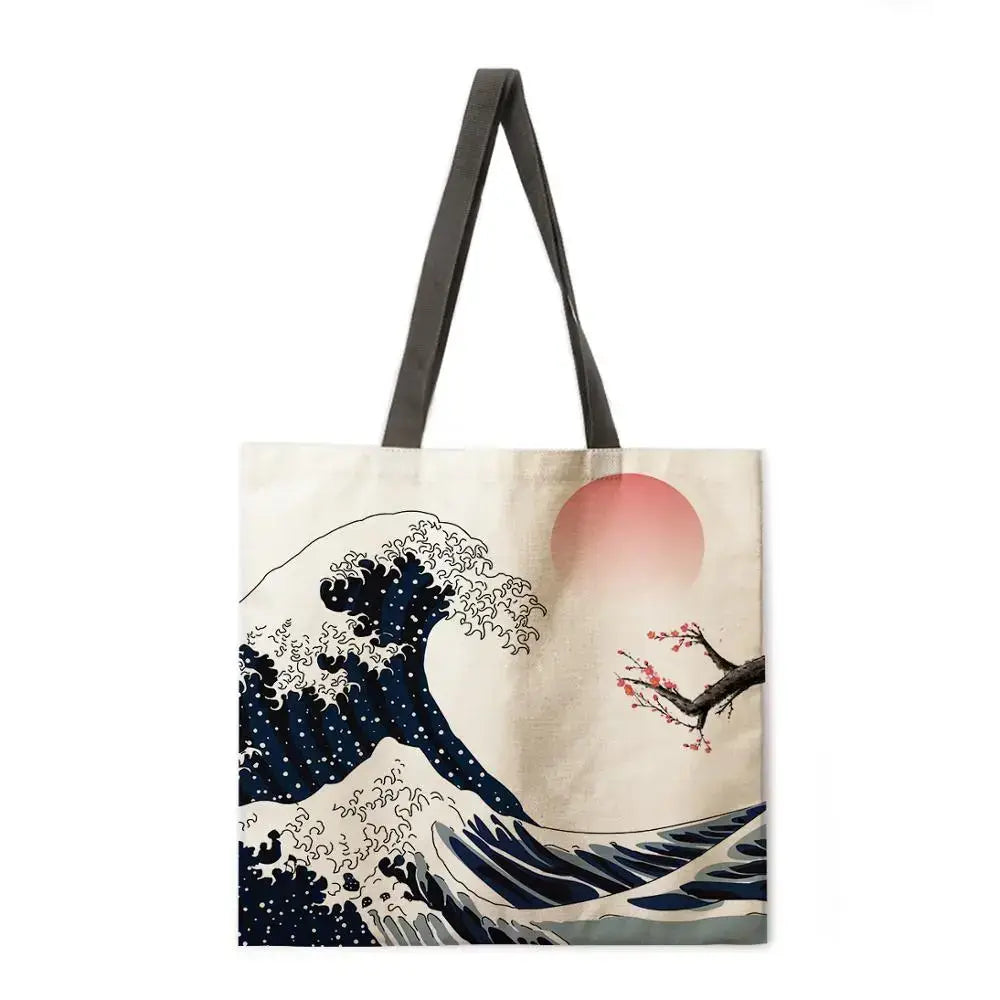 Kanagawa Wave Tote Bag
