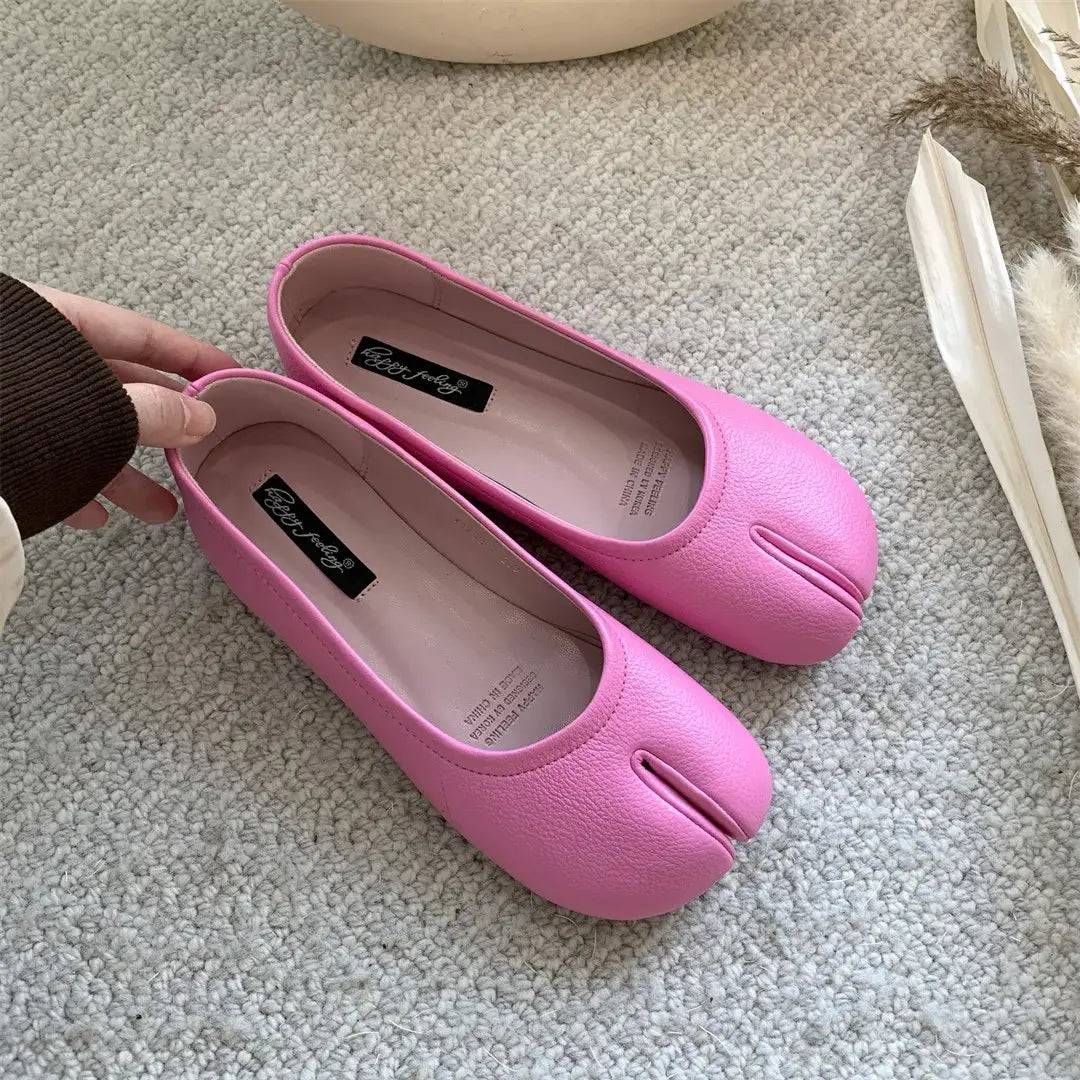 Pink Flat Jikatabi Shoes