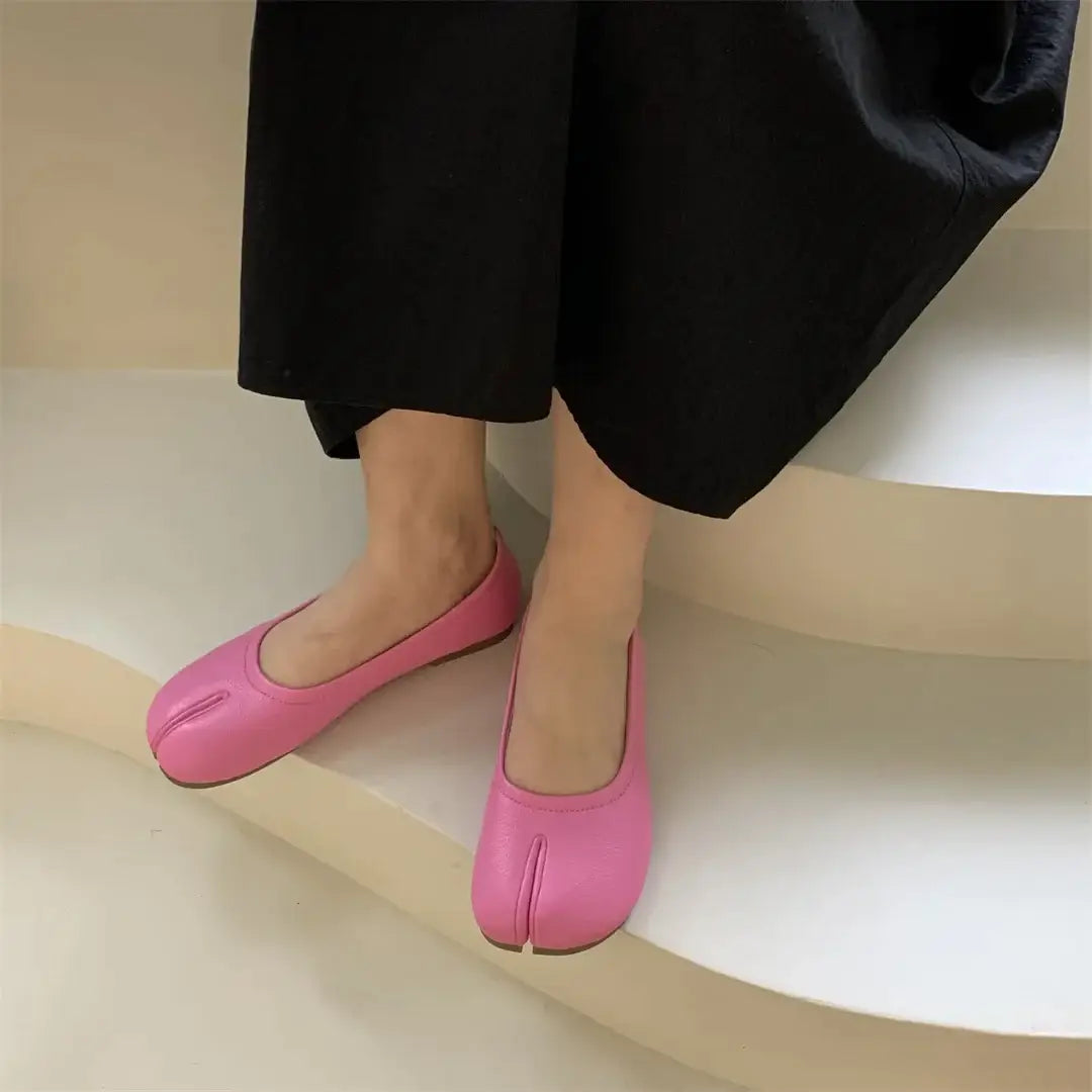 Pink Flat Jikatabi Shoes