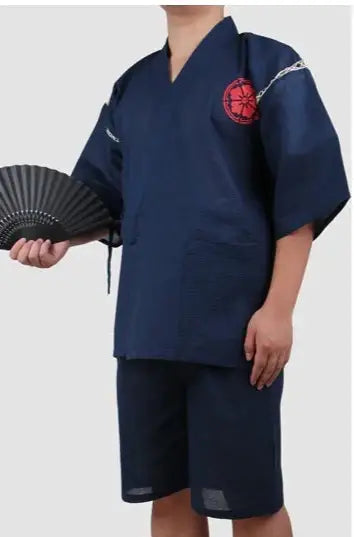 Jinbei pesce Koi blu navy Sakura