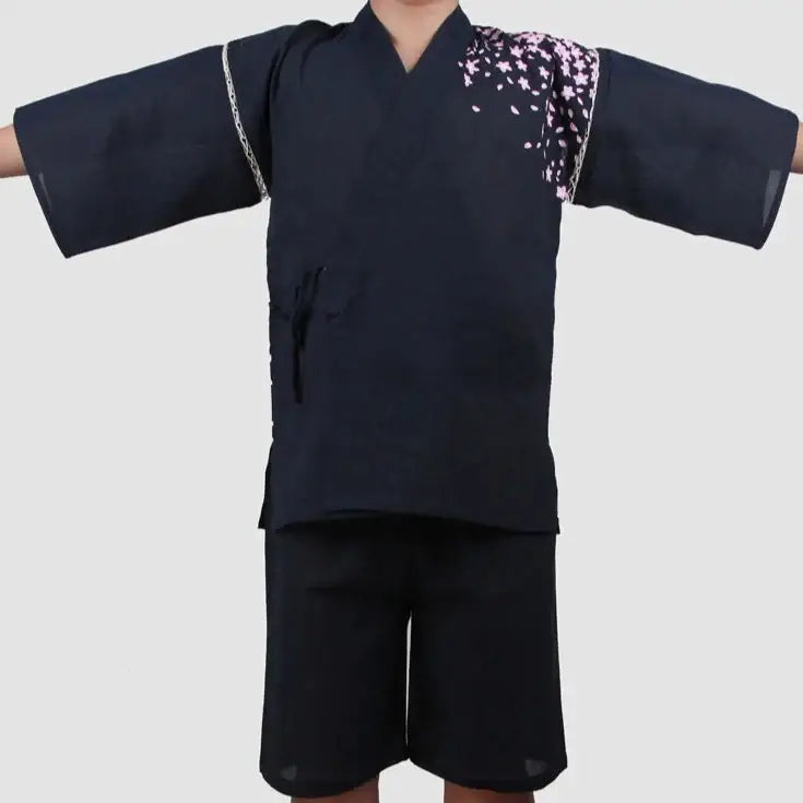 Jinbei tigre Sakura blu notte