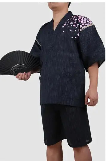 Tradizionale blu Sakura Tiger Jinbei