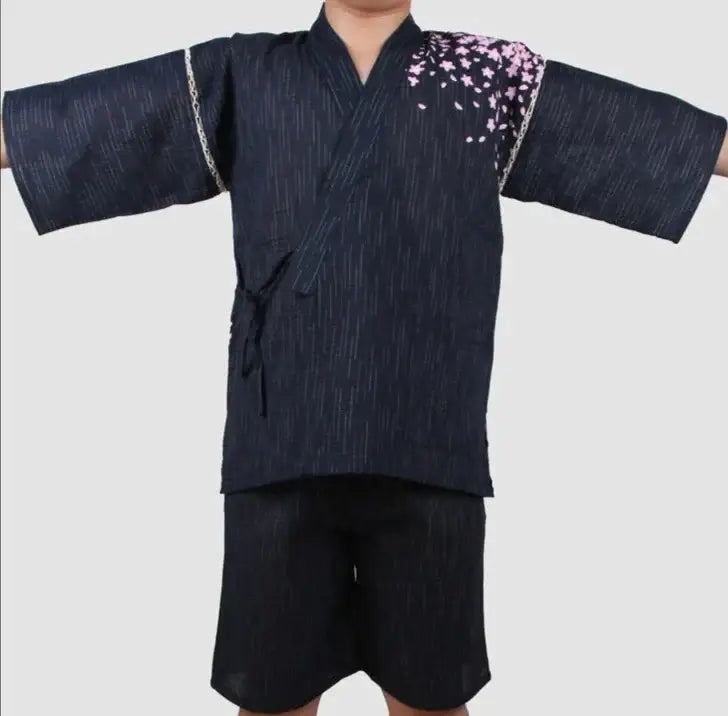 Tradizionale blu Sakura Tiger Jinbei