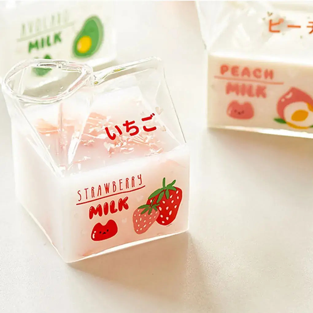 Kawaii Milk Box Cup