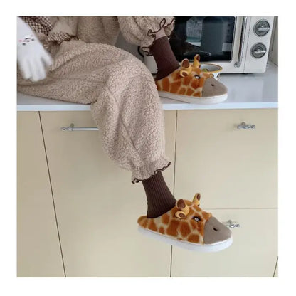 Cute Face Giraffe Kawaii Slippers