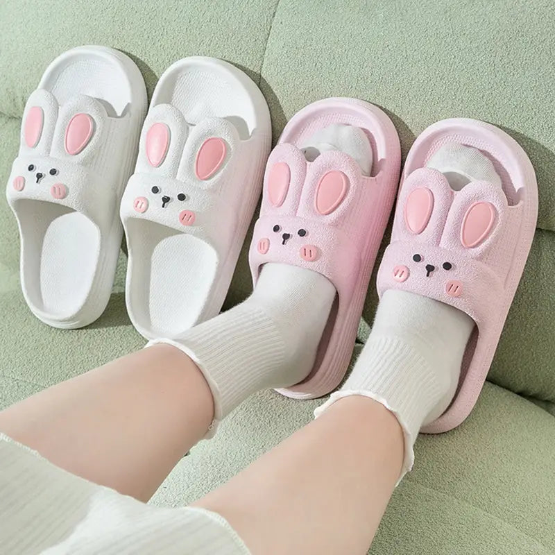 Cute Pink Bunny Kawaii Slippers