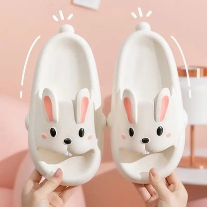 White Cute Bunny Teeth Kawaii Slippers