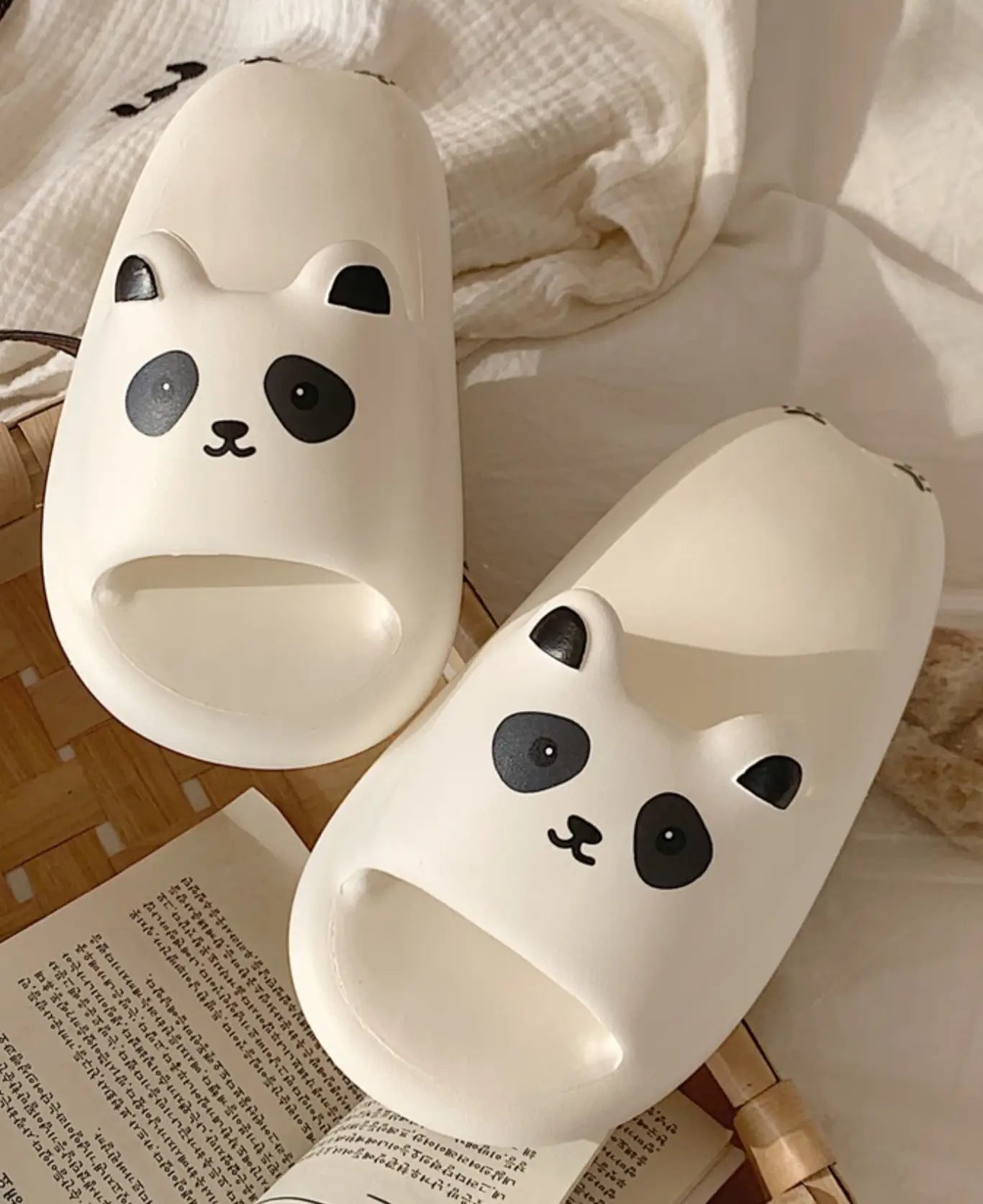 Comfy Panda Face Kawaii Slippers