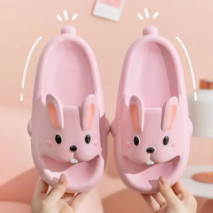 Pink Cute Bunny Teeth Kawaii Slippers