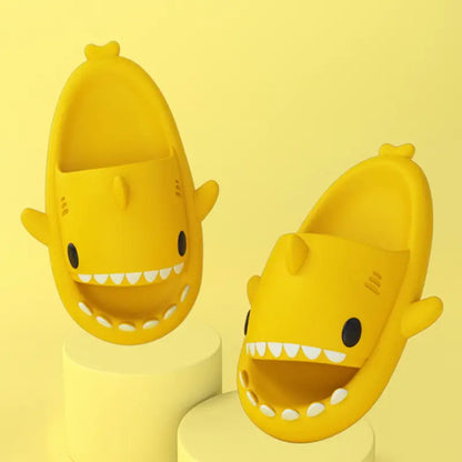 Cute Yellow Shark Kawaii Slippers