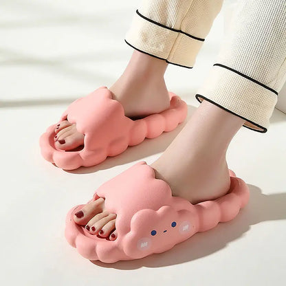 Cute Pink Cloud Kawaii Slippers