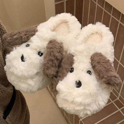 Cute Fluffy Dog Kawaii Slippers