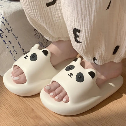 Comfy Panda Face Kawaii Slippers