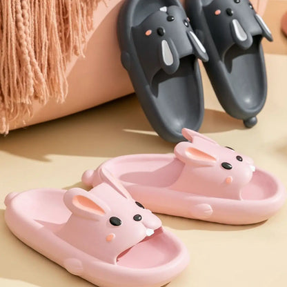 Pink Cute Bunny Teeth Kawaii Slippers