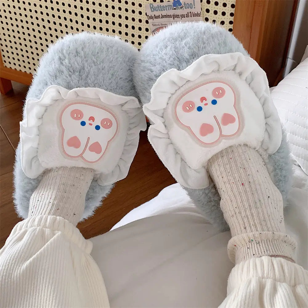 Blue bunny slippers shop