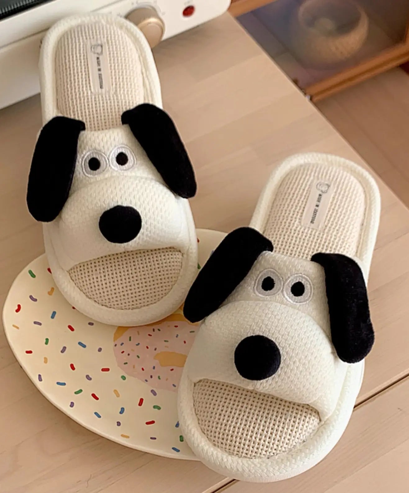 Cute White Dog Kawaii Slippers