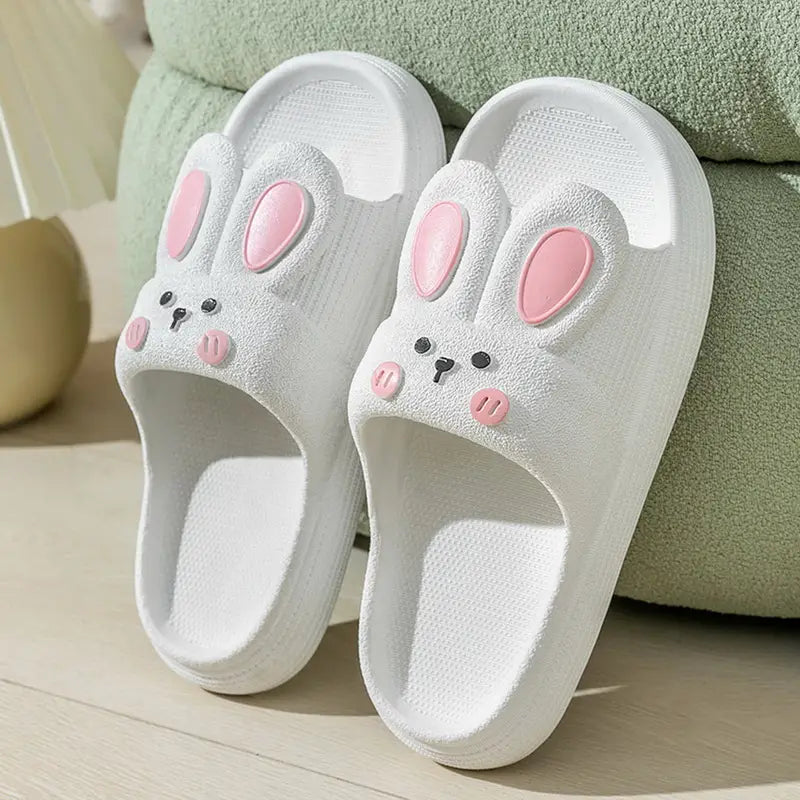 Cute White Bunny Kawaii Slippers
