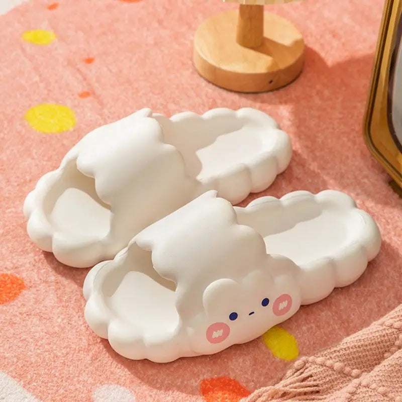 Cute White Cloud Kawaii Slippers