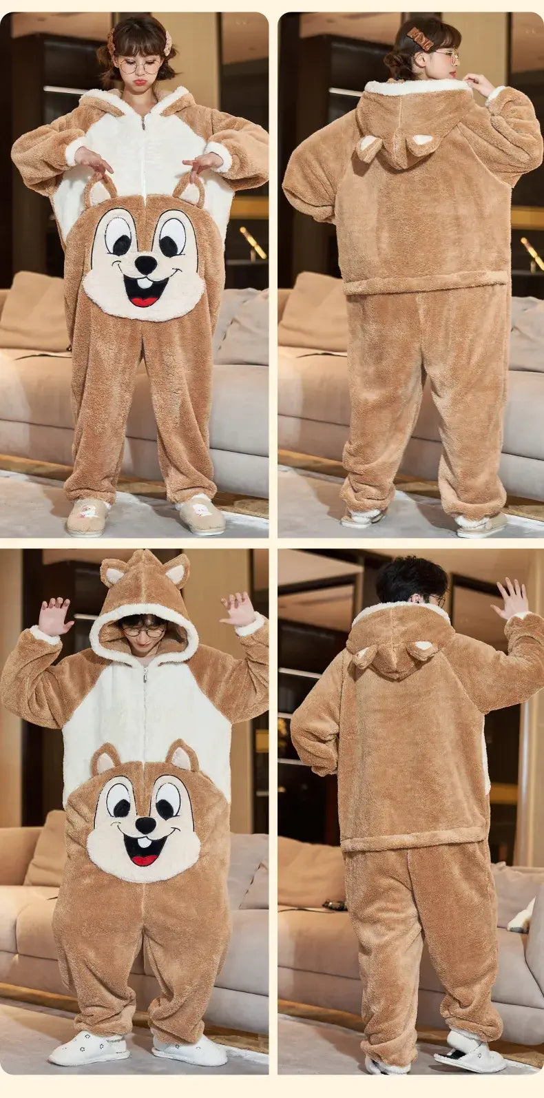 Happy Squirrel Kigurumi Onesie