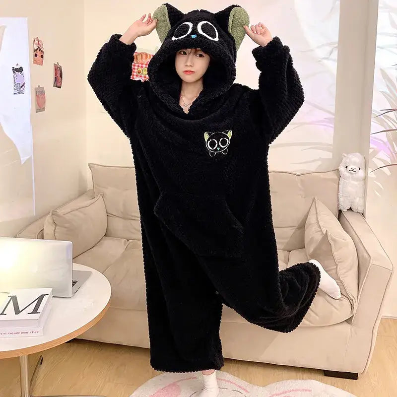 Black Cat Kigurumi Onesie
